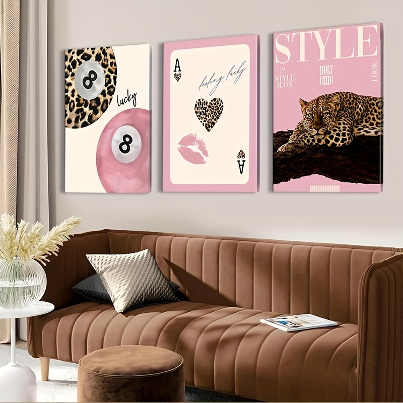 3pcs Leopard Cheetah Canvas Wa - مراجعة Luxury Lifestyle وسعره