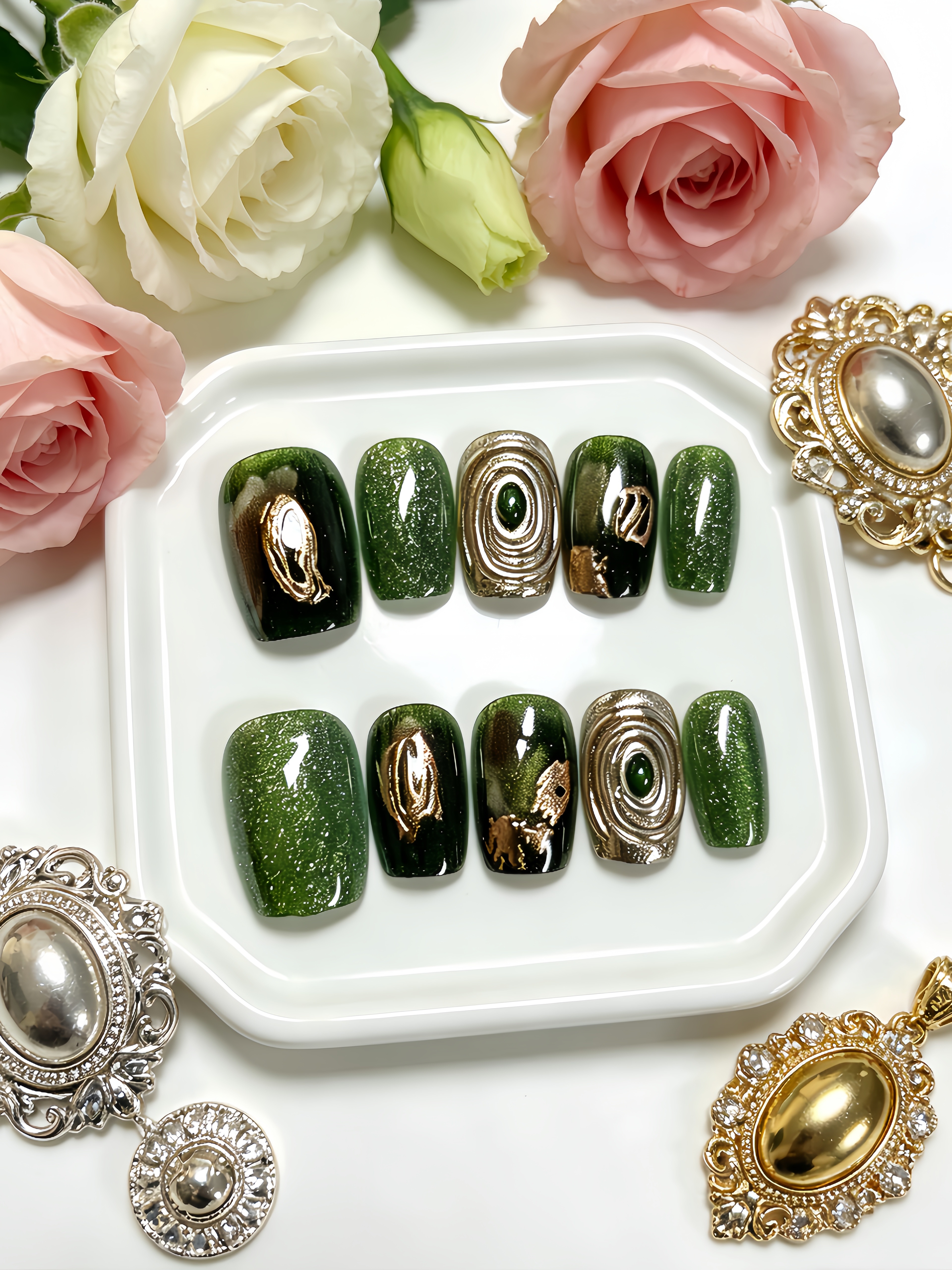 10-Piece Short Square-Round Na - مراجعة Luxury Lifestyle وسعره